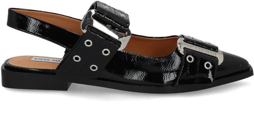 Steve Madden Grand ave black patent Zwart