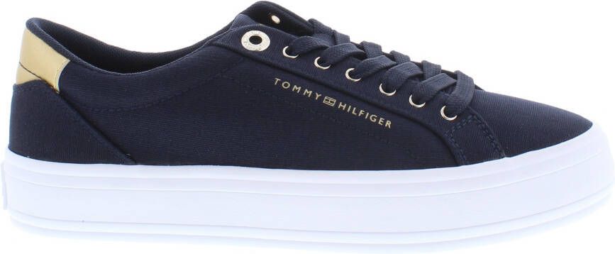 Tommy Hilfiger Essential vulc canvas DW6 space blue donkerblauw