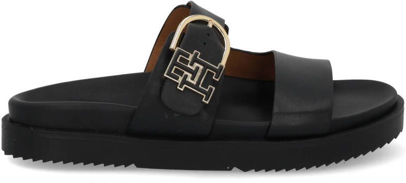 Tommy Hilfiger Leren sandalen met antislipzool
