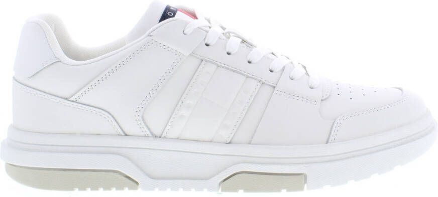 Tommy Jeans Cupsole Ess Heren Schoenen Wit Maat: 41 Leer Foot Locker - Foto 6