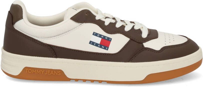 Tommy Hilfiger TJM cupsole 0LI ivory brown Wit