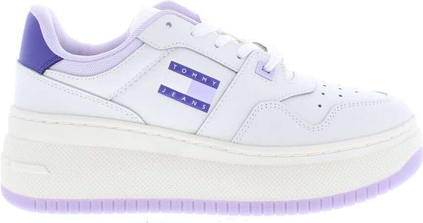 Tommy Hilfiger TJW retro basket flatform W06 lavender Wit