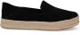 TOMS Carolina black flatform Zwart Suede Espadrilles Dames - Thumbnail 1