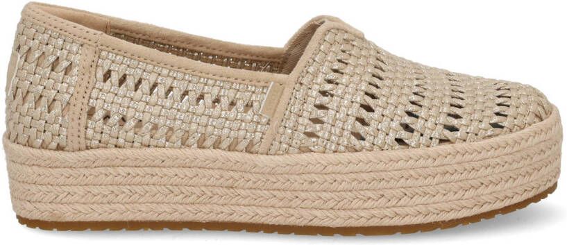 TOMS Valencia espadrilles goud Textiel Dames