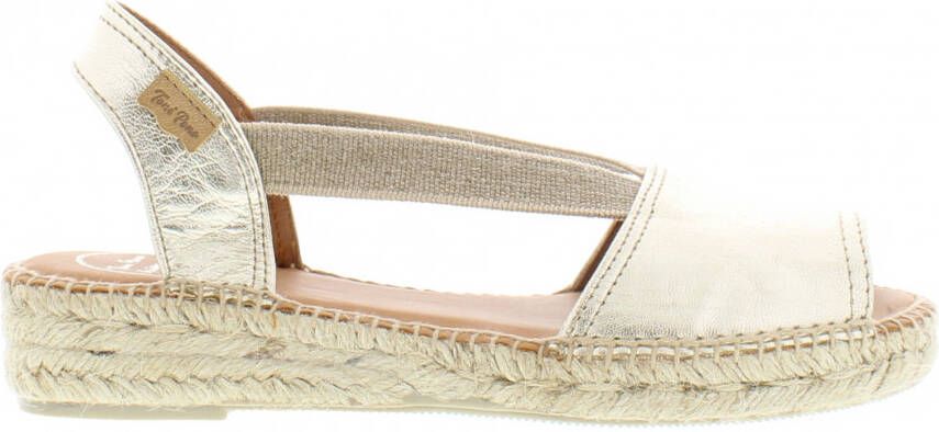 Toni Pons Etna Espadrilles goud Leer Dames - Foto 9