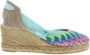 Toni Pons Lolita Dames Espadrilles Rainbow Multi Canvas LOLITArainbow - Thumbnail 4