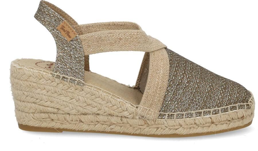 Toni Pons TRITON Glanzende veganistische espadrilles voor dames OLIJFGROEN - Foto 3