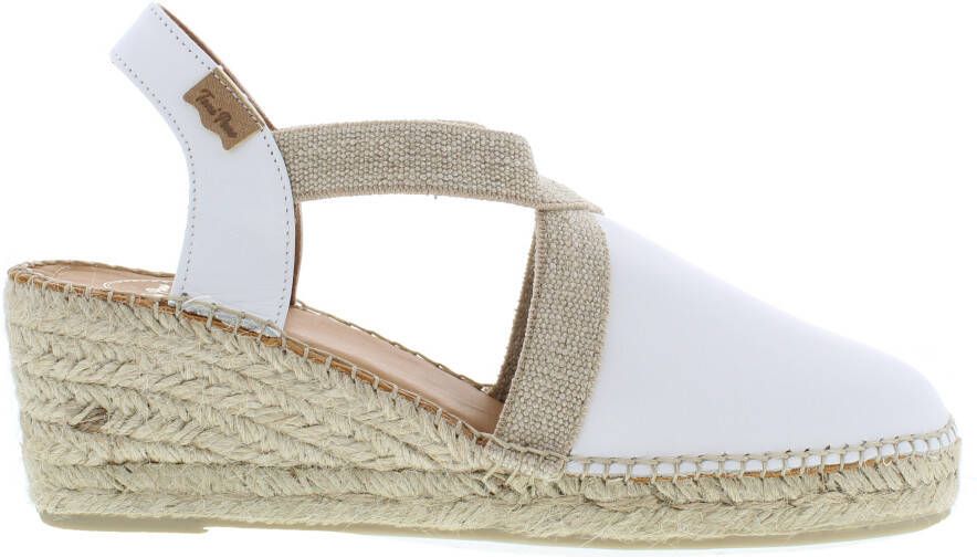 Toni Pons Tossa Dames Espadrilles Blanc Wit Leer TOSSAblanc - Foto 6