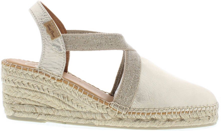 Toni Pons Tossa platinum leren espadrilles dames (TOSSA plati) - Foto 8