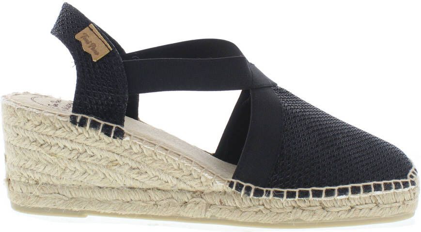 Toni Pons Triton Dames Espadrilles Zwart - Foto 4