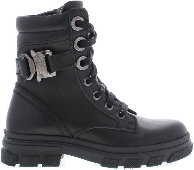 Twins 323679-589W3 meisjes veterboots zwart