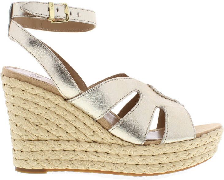 UGG Sandalen Dames W Careena Maat: 41 Materiaal: Leer Kleur: Goud - Foto 5