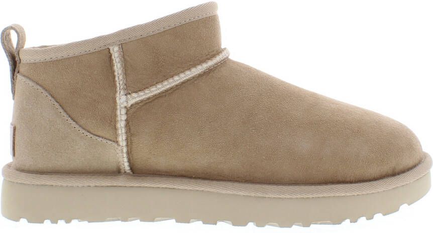 UGG Vachtlaarzen Dames W Classic Ultra Mini Suède Beige - Foto 5