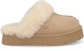 UGG Pantoffels Dames W Disquette Suède Beige - Sand