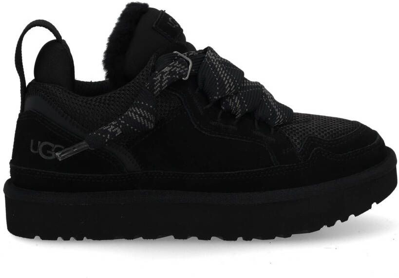 UGG Lage Sneakers Dames W Lowmel Maat: 39 Materiaal: Suède Kleur: Zwart - Foto 4