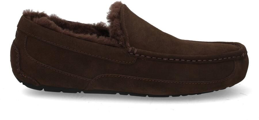 UGG Pantoffels Heren Ascot Maat: 41 Materiaal: Suède Kleur: Bruin - Foto 3