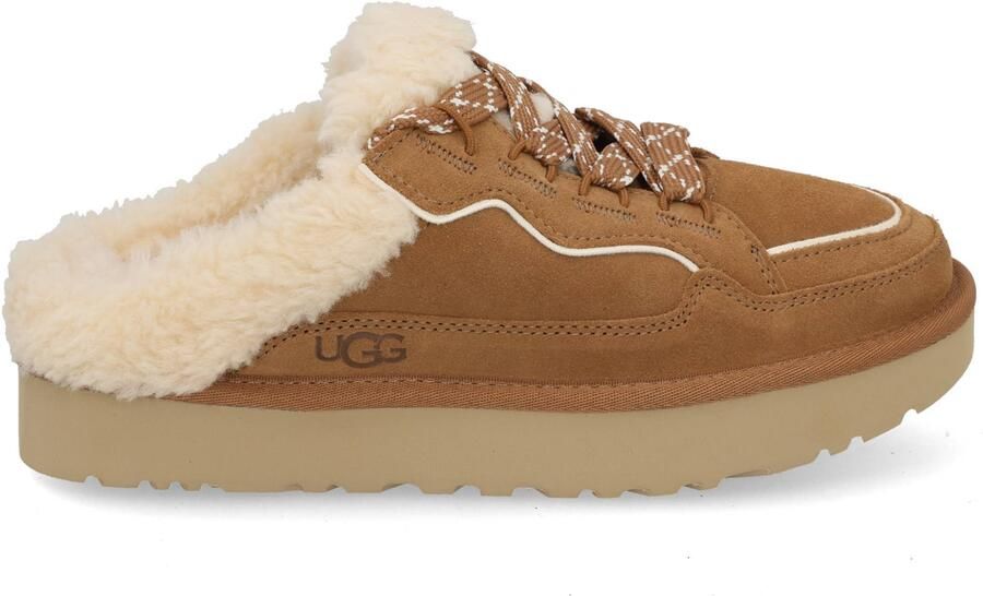 UGG Instappers Dames W Lowmel Mule Suède Bruin