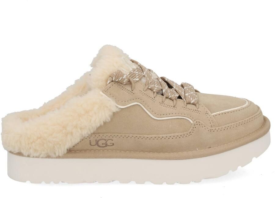 Ugg Lowmel Slippers en Sandalen Dames Beige Leer