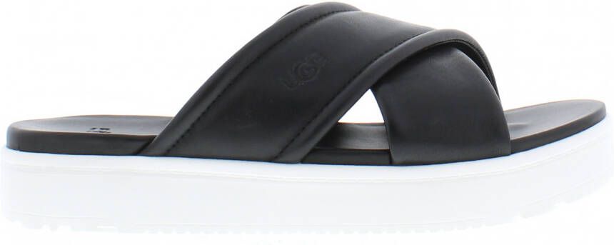 UGG Slippers Dames W Zayne Crossband Maat: 37 Materiaal: Leer Kleur: Zwart - Foto 3