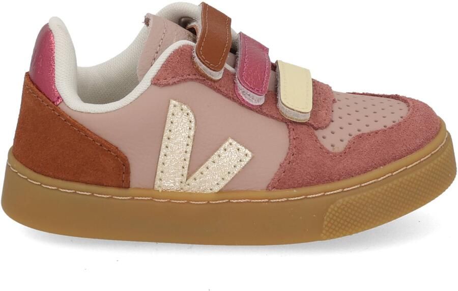 Veja Small V-10 leren sneakers lichtroze ecru - Foto 5