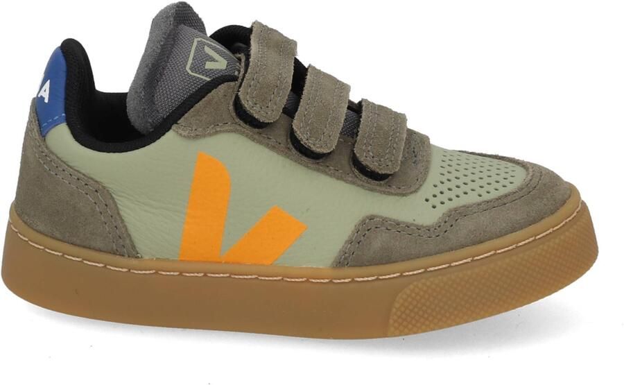 Veja Small V-90 leren sneakers khaki geel - Foto 4