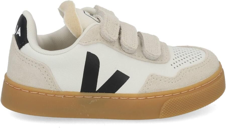 Veja Small V-90 Kids Leather SX2021006C White Black Natural - Foto 4