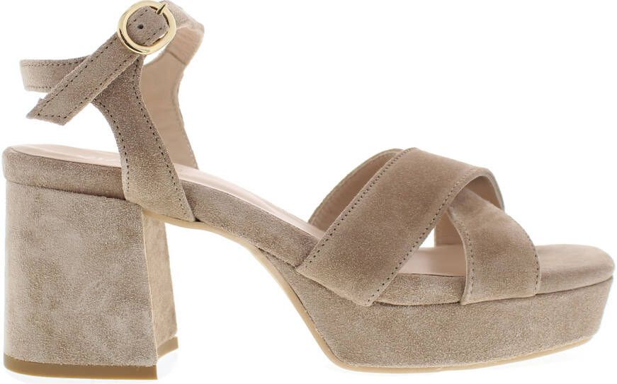 VIA VAI Sandalen Dames Cassia Six Maat: 41 Materiaal: Suède Kleur: Camel - Foto 4
