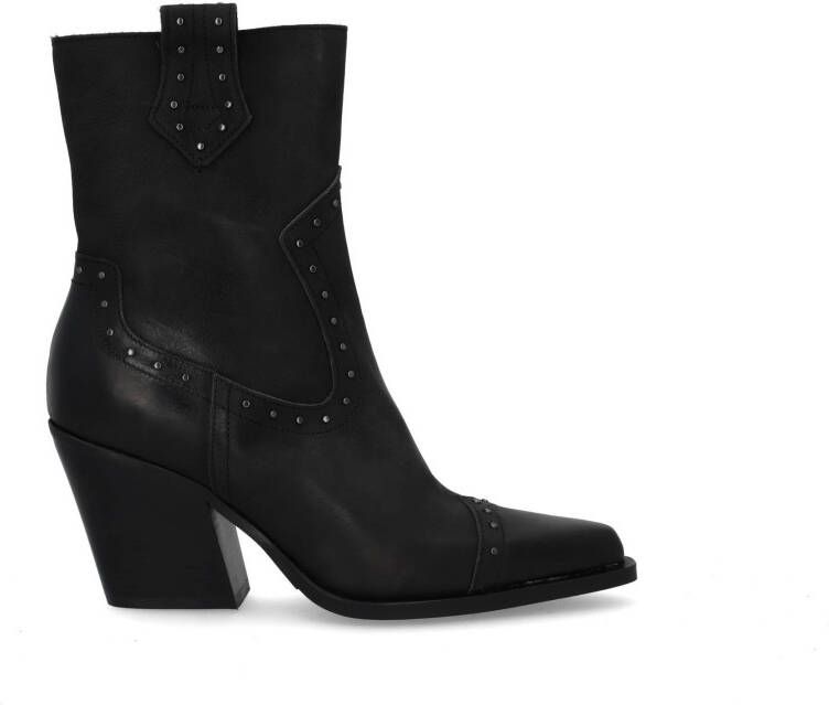 VIA VAI Gioia Brass Enkellaarsjes dames Zwart - Foto 2