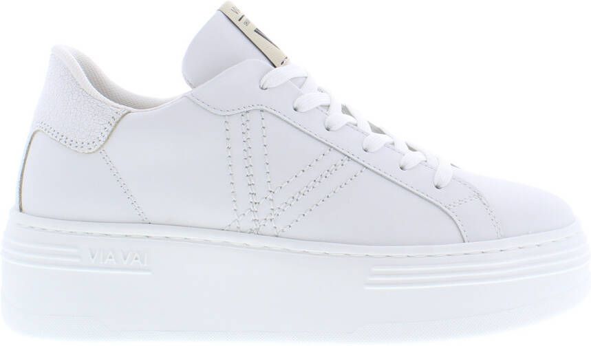 VIA VAI Lage Sneakers Dames Isa Layne Maat: 42 Materiaal: Leer Kleur: Wit - Foto 5
