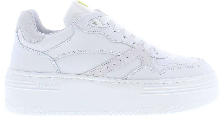 VIA VAI Lage Sneakers Dames Isa Bo Maat: 42 Materiaal: Leer Kleur: Wit - Foto 4