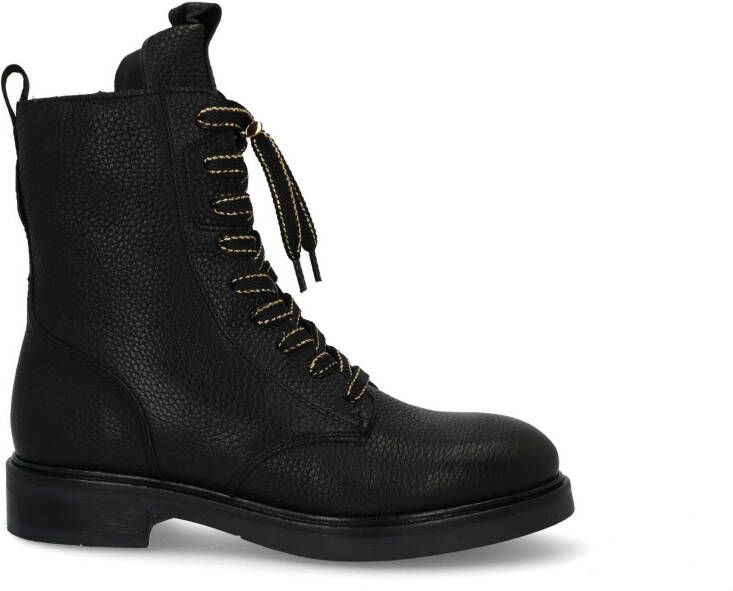 VIA VAI Juliette Abby leren veterboots Zwart Leer Veterboots Dames - Foto 2