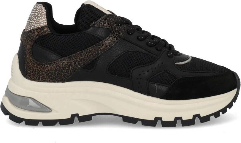 VIA VAI Lage Sneakers Dames Liz Curtis Maat: 36 Materiaal: Leer Kleur: Zwart - Foto 3