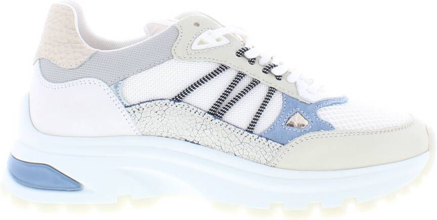 VIA VAI Liz Dae | Vintage combi Alissa Wit Leer Lage sneakers Dames - Foto 3