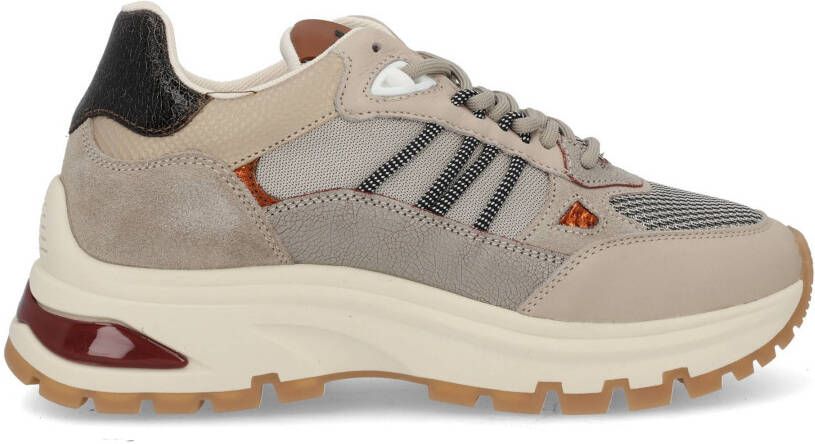 VIA VAI Lage Sneakers Dames Liz Dae Maat: 39 Materiaal: Leer Kleur: Oranje - Foto 3