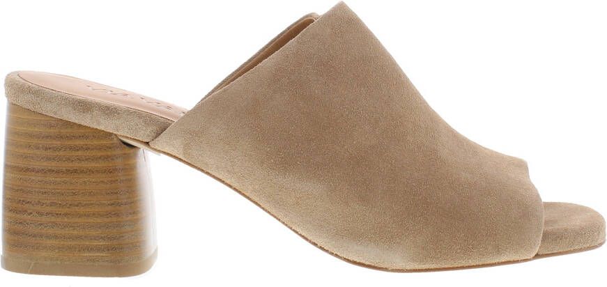 VIA VAI Muiltjes Dames Polly Maat: 36 Materiaal: Suède Kleur: Bruin - Foto 7