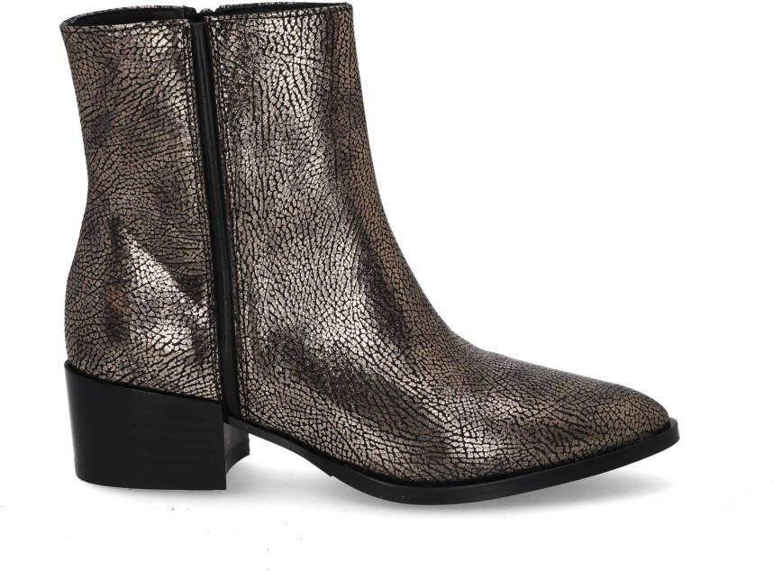 VIA VAI Rose Baker leren laarzen Zilver Leer Enkellaars met hak Dames - Foto 2