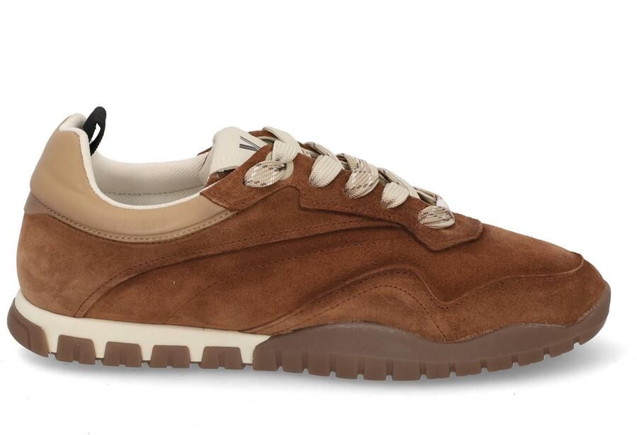 VIA VAI Frenkie Aaron Sneakers Heren Suède Leer Cognac - Foto 2