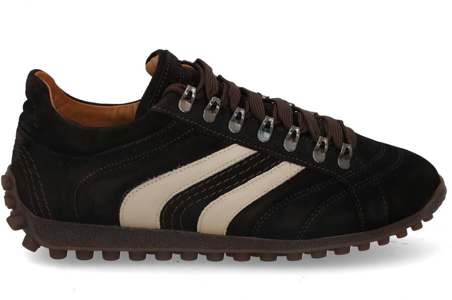 VIA VAI Jack Nathan Sneakers Heren Leer Suède Bruin - Foto 2