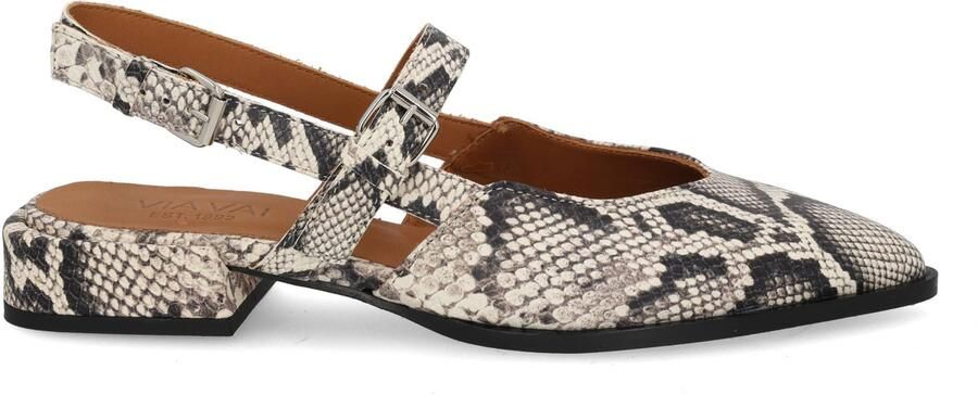 VIA VAI Jazz Valerie Slingbacks dames Leer Slangenprint - Foto 2
