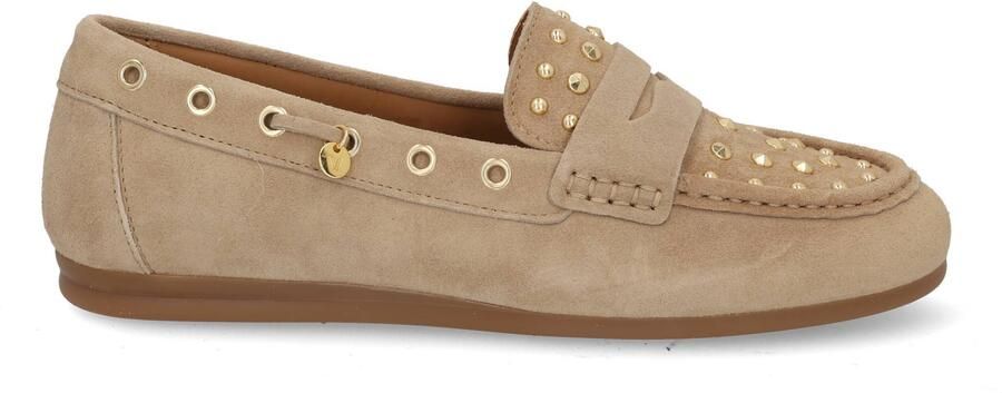 VIA VAI June Macy Loafers Dames Suède Beige - Foto 2