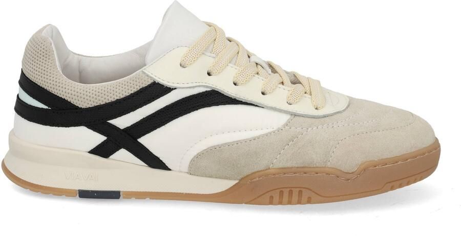 VIA VAI Kris Sky Sneakers dames Leer Suède Textiel Beige - Foto 2