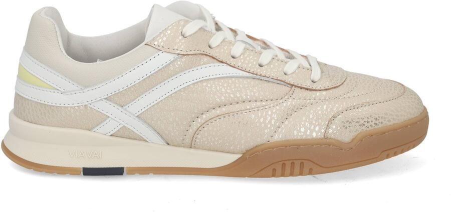 VIA VAI Kris Sky Sneakers dames Leer Beige - Foto 3