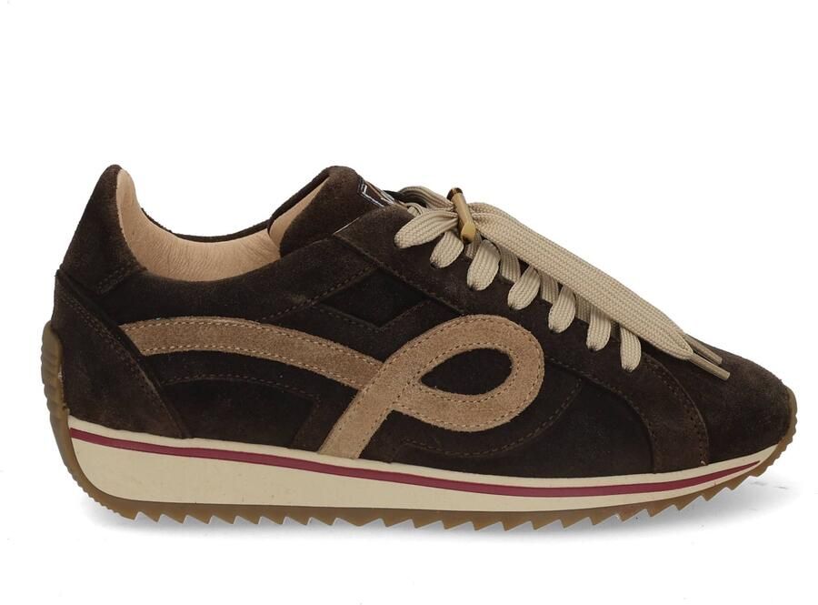 VIA VAI Mikki Eve Sneakers Dames Suède Bruin - Foto 2