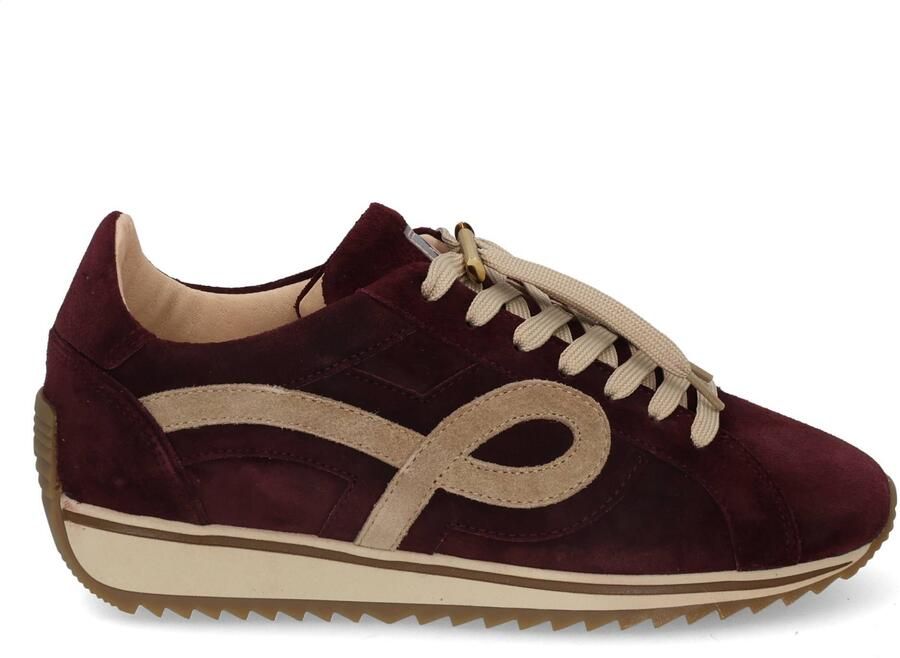 VIA VAI Mikki Eve Sneakers Dames Suède Bordeaux - Foto 2