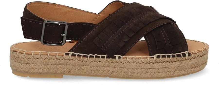 VIA VAI Mondi Noel Espadrilles Dames Suède Bruin - Foto 2