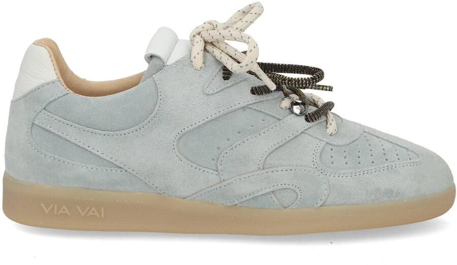 VIA VAI Nilla Macy Sneakers Dames Leer Suède Blauw - Foto 2