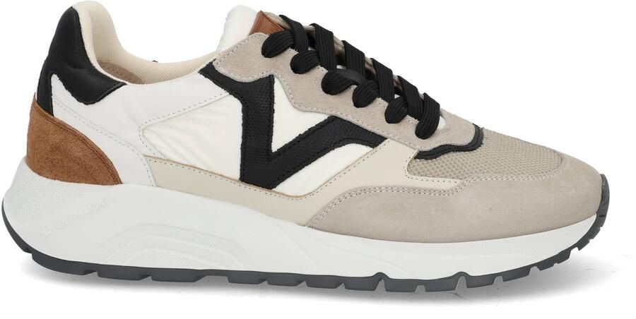 VIA VAI Owen Cody Sneakers Heren Leer Mesh Suède Textiel Cognac - Foto 3