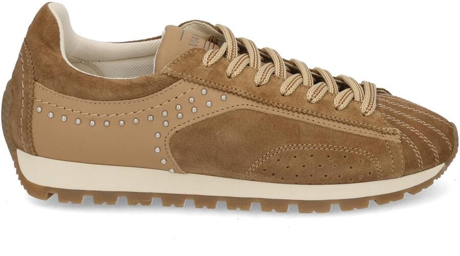 VIA VAI Scott Kyle Sneakers Dames Leer Suède Beige - Foto 2