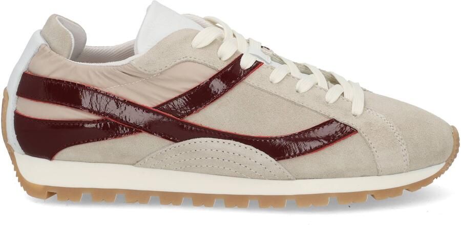 VIA VAI Scott Nala Sneakers Dames Leer Suède Textiel Beige - Foto 2