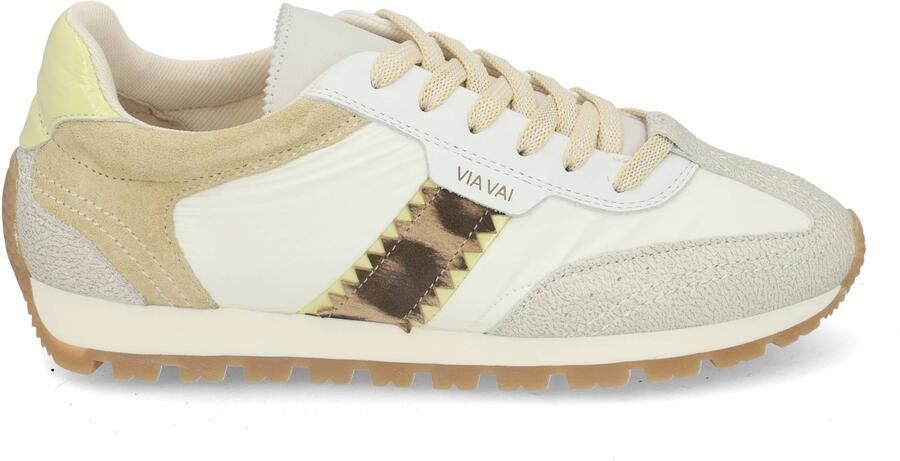 VIA VAI Scott Sara Sneakers Dames Leer Suède Textiel Geel - Foto 2